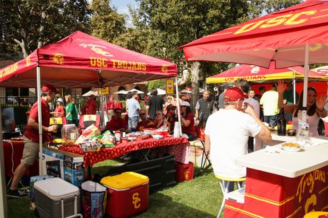 Usc Party, Usc Tailgate, College Football Tailgate, Usc Football, College Games, Football Tailgate, Rice University, Fresno State, Usc Trojans