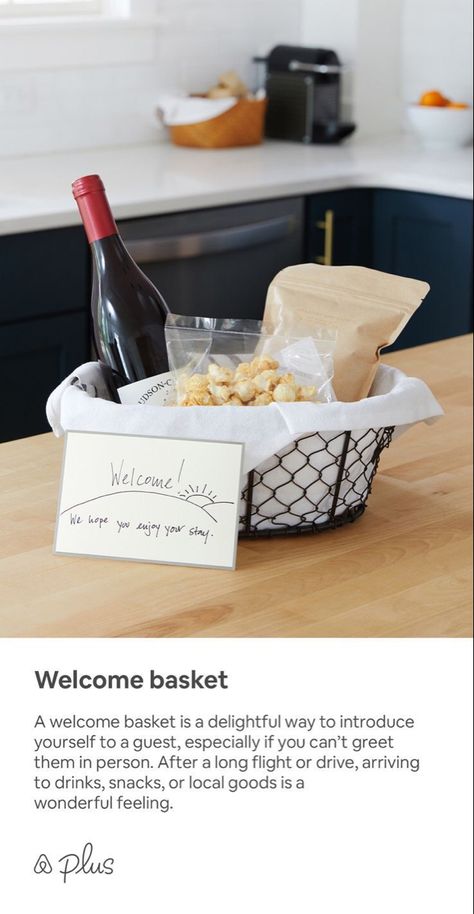 Welcome Basket For Guests, Guest Welcome Baskets, Guest Room Baskets, Guest Basket, Airbnb Checklist, Vacation Rental Host, Guest Room Essentials, Welcome Basket, Welcome Baskets