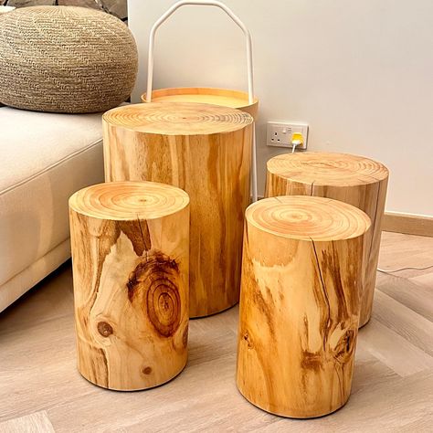 Tree stump furniture