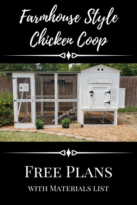 Built Chicken Coop, Chicken Coop Designs With Garden, Chicken Coop Plans With Material List, Six Chicken Coop, Chicken Coop With Run Plans Free, Simple Chicken Coop Plans How To Build, Chicken Coop Farmhouse Style, Easy To Clean Small Chicken Coop, Cheap Chicken Coop Plans