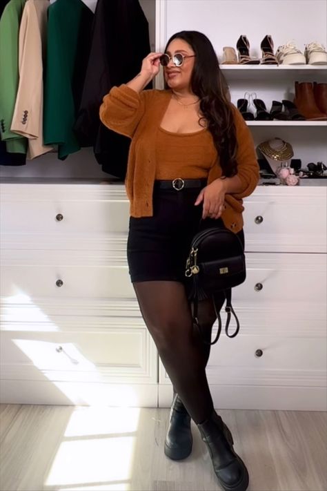 Curvy Girl Outfits Autumn 2024, Bowling Outfit Plus Size, Shein Plus Size Baddie Outfits, Plus Size Night Outfits, Fall Winery Outfits Plus Size, Curvy Party Outfit, Vegas Outfit Ideas Plus Size, Plus Size Tights Outfit, Gatlinburg Outfits