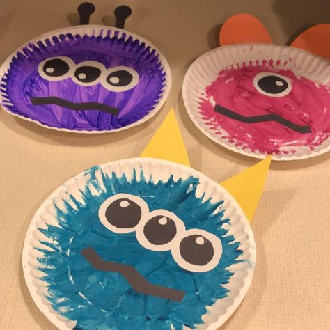 Monster Art Projects For Preschool, Monster Art For Preschool, Make A Monster Craft Free Printable, Monster Art Activities For Preschool, The Very Hungry Worry Monsters Activities, Emotion Monster Craft, Monster Faces Craft, Silly Monster Craft, Inside Out Crafts For Toddlers