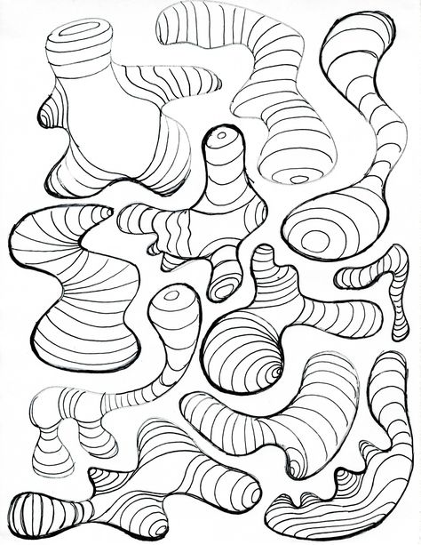 Drawabox: An exercise based approach to learning the fundamentals of drawing Contour Line Drawing Lesson, Cross Contour Drawing, Cross Contour Line Drawing, Cross Contour, Contour Line Art, Line Art Projects, Line Art Lesson, Drawing Worksheet, Elements Of Art Line