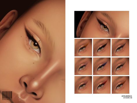 Sims 4 Cc Eyeliner, Sims 4 Makeup Cc, Ts4 Makeup, Sims Makeup, Cc Makeup, Sims 4 Cheats, Sims 4 Cc Eyes, Sims 4 Tsr, Sims 4 Cas Mods