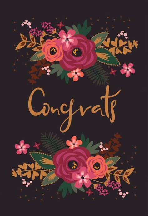 Floral Congrats - Retirement Card (Free) | Greetings Island | Congratulations card, Congratulations images, Happy birthday greetings Celebration Card Design, Congrats Wishes, Anniversary Wallpaper, Congratulations Pictures, Happy Birthday Flower Cake, Congratulations Images, Congratulations Flowers, Birthday Wishes For Kids, Wedding Card Frames