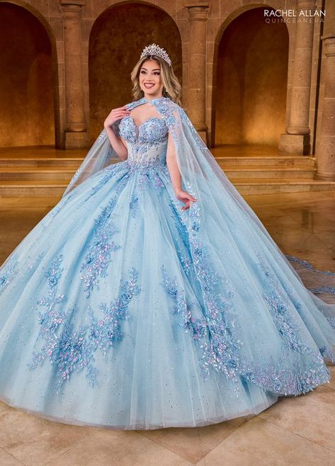 Quinceanera Gowns, Quinceanera Accessories, Cotillion Dresses, Quinceañera Ideas, Quinceñera Dresses, Quinceanera Dresses Blue, Girls Pageant Dresses, Rachel Allan, Cinderella Dresses