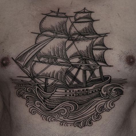 Shellback Tattoo, Woodcut Tattoo, Engraving Tattoo, Line Work Tattoo, Gdansk, Tattoos, Quick Saves