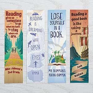 Personalized Book Lover Paper Bookmarks Set - Reading Quotes Quotes For Bookmarks, Bookmarks Design, Bookmarks Quotes, Handmade Bookmarks Diy, Penanda Buku, Personalization Mall, Bookmark Ideas, Bookmarks For Books, Bookmark Printing