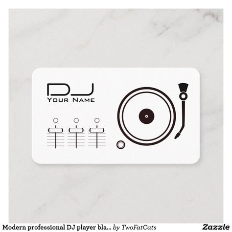 Dj Visiting Card Design, Dj Business, Dj Business Cards, Dj Decks, Dj Vinyl, Photographer Business Cards, Professional Dj, Jazz Poster, White Business Card