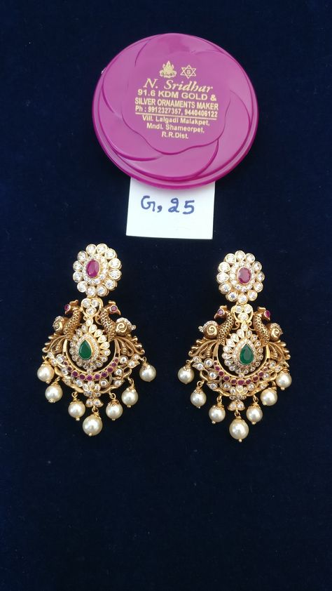 Chandh Balies Gold Earrings, Chandbali Necklace Set Gold, Chandbalis Earrings Gold, Light Weight Chandbali Earrings Gold, Chandbali Earrings Gold Latest, Lakshmi Earrings, Chandbali Earrings Gold, Earrings Gold Indian, Latest Gold Earrings