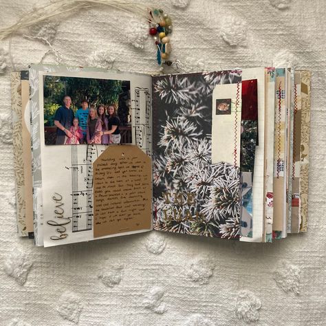 Happy New Year! This page includes some journaling I did from a special holiday trip. New Years Journal Page, Bullet Journal New Year Page, Junk Journal January 2024, Junk Journal Using Magazines, December Daily Junk Journal, Christmas Journal, Holiday Travel, Holiday Specials, Journal Planner