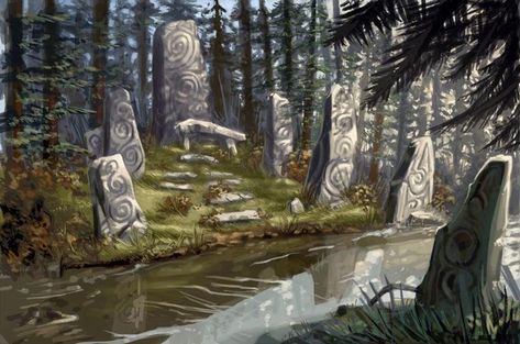 Throne Of Glass Fanart, Crown Of Midnight, Standing Stones, Empire Of Storms, Forest Bathing, Throne Of Glass Series, Standing Stone, Fantasy Forest, World Of Fantasy