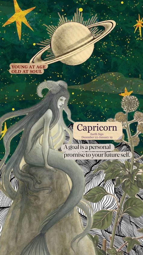 Astrology Capricorn Wallpaper by tammymore Capricorn Collage, Capricorn Color Palette, Capricorn Illustration, Capricorn Wallpaper, Capricorn + Core + Aesthetic, Capricorn Images, Capricorn Earth Sign, Capricorn Rising, Capricorn Art