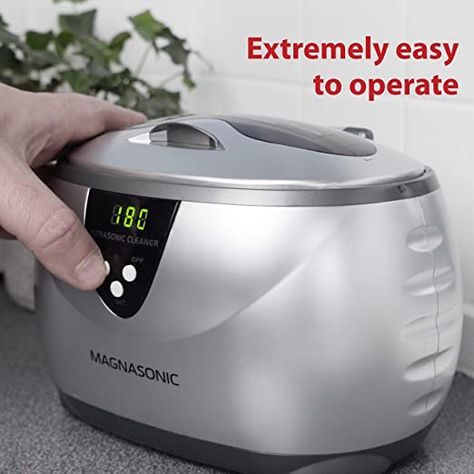 Magnasonic Professional Ultrasonic Jewelry Cleaner with Digital Timer for Eyeglasses, Rings, Coins (MGUC500) At Home Jewelry Cleaner, Jewelry Cleaner Machine, Eyeglass Cleaner, Ultrasonic Jewelry Cleaner, Jewelry Cleaning, Tarnish Remover, Ultrasonic Cleaner, Jewelry Cleaning Solution, Digital Timer