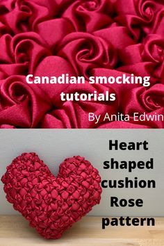 Patchwork, Diy Smock, Sewing Spandex, Smocking Cushion, Beaded Tassels Diy, Heart Shape Dress, Smocking Pattern, Canadian Smocking, Smocking Tutorial