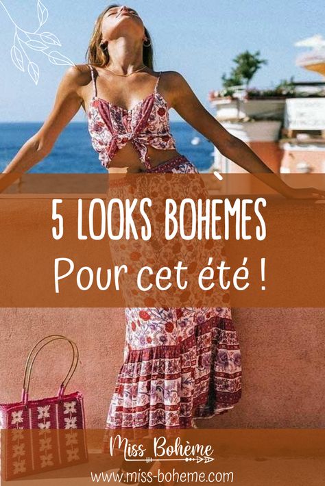 Profiter de l'instant présent et du soleil, n'est-ce pas un lifestyle bohème ? Pour cet été, profitez de ces vacances au soleil pour adopter le look bohème. Vous pouvez vous inspirer des "5 looks bohèmes à porter cet été" que nous proposons dans notre article pour un été de détente, de réjouissance et de liberté. Carpe Diem ! #missboheme #ete #lookboho #lifestyle #boheme #styleboho #chic #soleil #vacances #tendance #carpediem Chic Outfits, Couture, Boheme Chic Outfit, Boheme Chic, Carpe Diem, Porter, Festival, Lifestyle