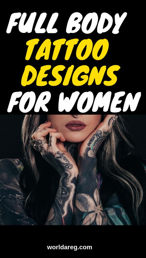 Full Body Tattoo Designs for Women Full Body Tattoos For Women, Female Back Tattoos Full, Full Body Tattoo Women, Full Body Tattoo Designs, Symmetrical Tattoo, Body Tattoo Design, Tattoo Female, Body Tattoo, Full Body Tattoo