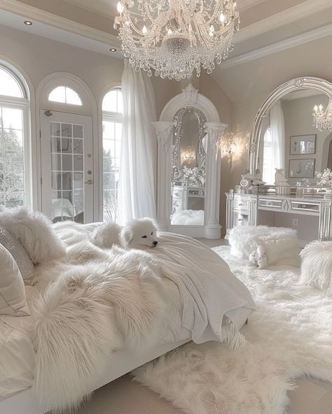 Cream Walls White Furniture, Aesthetic Room Inspo White, Peach Bedrooms, Luxury Small Bedroom, Modern Room Ideas, Dream Bedroom Inspiration, Dream Life House, Gorgeous Bedrooms, Dreamy Room