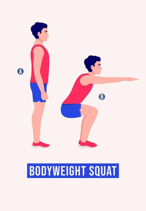 Squat Exercise, Exercise Men, Aerobic Exercises, Men Workout, Squat Workout, Aerobic Exercise, Cityscape Photos, Workout Fitness, Body Weight