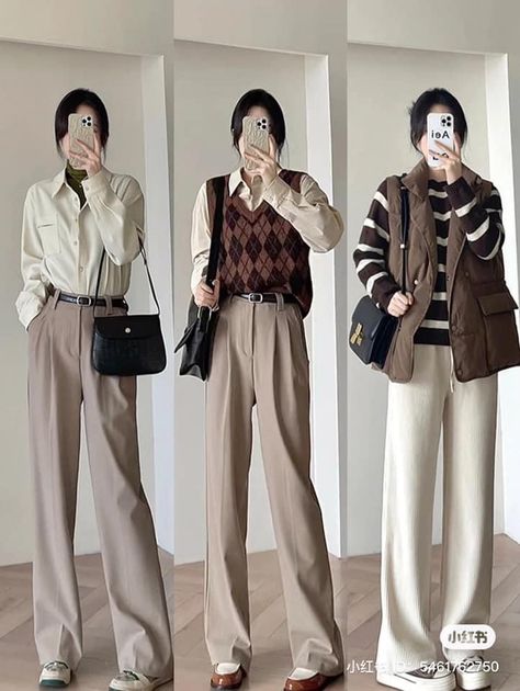 Smart Casual Korean Style, Smart Casual Women Outfits Classy Chic, Korean Teacher Outfits, Outfit Semi Formal, Smart Casual Women Outfits, Smart Casual Wardrobe, Outfit Korean Style, Smart Casual Women, Simple Style Outfits