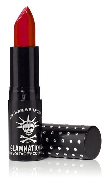 Manic Panic Glamnation Cosmetics Lethal Lipstick in Marilyn. Gorgeous bright red inspired by Ms. Monroe. This shade is available in our Creamtone formula. #manicpanic #makeup #cosmetics #lipstick #redlips Manic Panic Electric Amethyst, Black Lips Makeup, Black Matte Lipstick, Lipstick Dark Red, Rose Dark, Metallic Lipstick, Blue Lipstick, Goth Glam, Vampire Goth