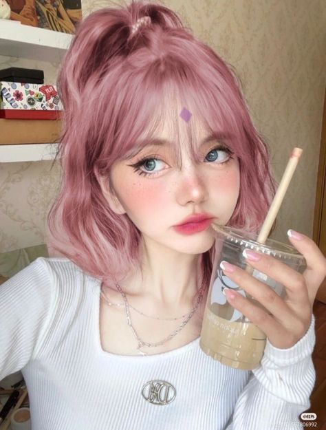 Cosmic Makeup, Cosplay Sakura, Cute Bubble Tea, Sakura Haruno Cosplay, Sakura Cosplay, Sakura Art, Kostum Cosplay, Cosplay Naruto, Anime Makeup