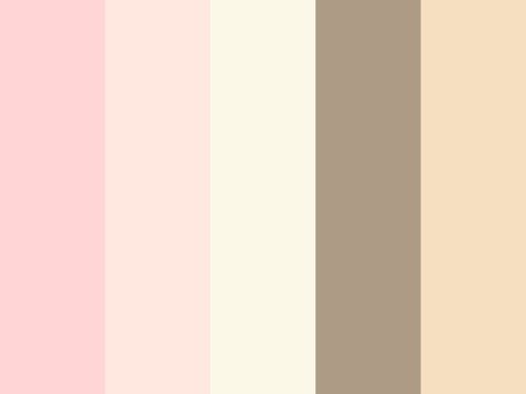 Nude Color Palette, الفن الرقمي, Color Palette Challenge, Nude Palette, Color Schemes Colour Palettes, Palette Art, Color Palette Pink, Color Palette Design, Aesthetic Colors