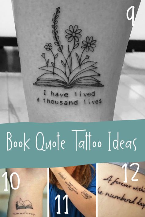 Fascinating Book Tattoo Ideas {43 IDEAS} Full of Wonder - Tattoo Glee Small Book Tattoo, Open Book Tattoo, Literature Tattoos, Book Quotes Tattoo, Reader Tattoo, Writer Tattoo, Book Tattoo Ideas, Book Inspired Tattoos, Reading Tattoo