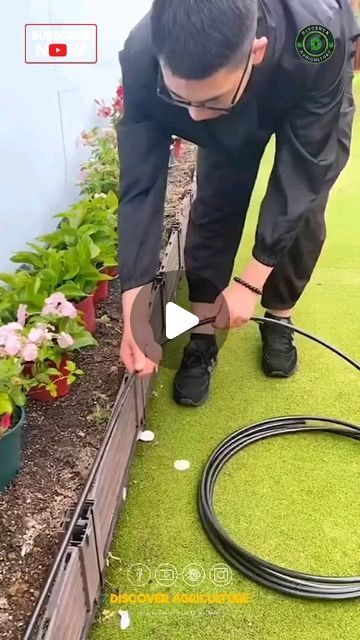 Discover Agriculture on Instagram: "Simple and Best Garden Irrigation System #gardening #garden #irrigationsystem #irrigation" Grey Exterior House Colors, Plant Watering System, Exterior House Colors Combinations, House Paint Color Combination, Backyard Landscaping Plans, Landscape Design Plans, Patio Makeover, Garden Irrigation System, Small Backyard Pools