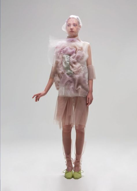 Robotic Clothing, Ying Gao, Raspberry Pi Computer, Navy Sailor, Flowing Water, Organza Fabric, 가을 패션, Media Design, Fashion Sense