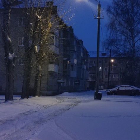 Snowy Night, Russian Winter, Europe Aesthetic, European Aesthetic, East Europe, I Love Winter, Thunder And Lightning, Winter Scenery, Blue Hour