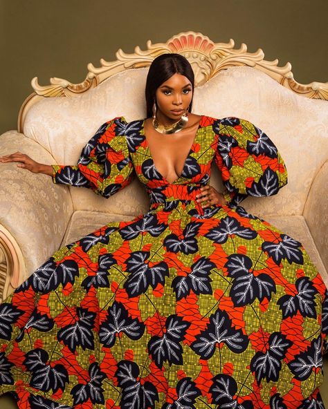 Photoshoot Plus Size, Latest Ankara Styles 2019, Exaggerated Sleeve, Dress For Photoshoot, Ankara Styles For Women, Ankara Long Gown, Plus Size Maternity Dresses, Ankara Long Gown Styles, African Print Clothing