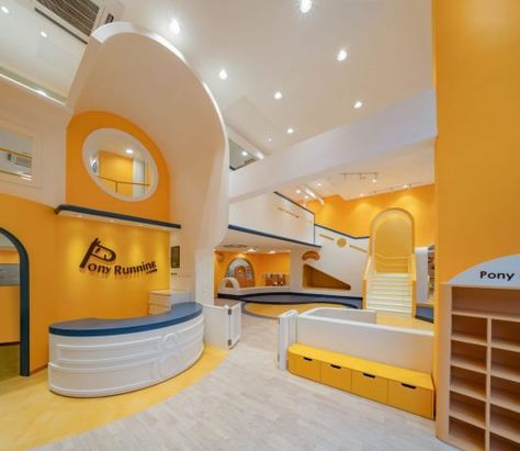 Daycare Interior Design, Kindergarten Interior, Daycare Design, Showroom Interior Design, Child Psychology, Shenzhen China, Second Home, Showroom Design, Kids Zone