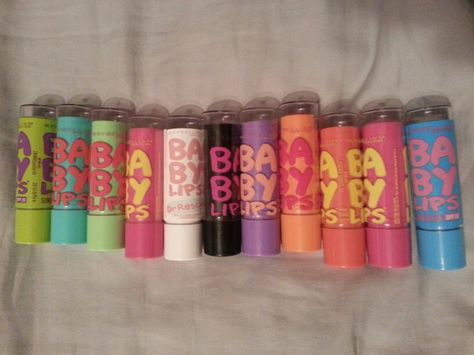 Babylips Lip Balm, Baby Lips Collection, Best Chapstick, Baby Lips Lip Balm, Baby Lips Gloss, Baby Lips Maybelline, In My Purse, Essence Makeup, Lip Balm Collection