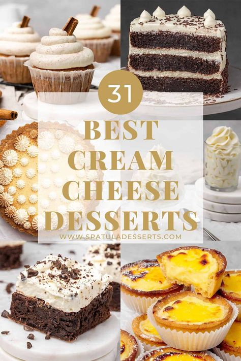 Cakes With Cream Cheese In Them, Cream Cheese Based Desserts, Dessert Recipes Using Cream Cheese, Desserts Made With Heavy Cream, Quick And Easy Cream Cheese Desserts, Cream Cheese Chipits Recipes, Sweet Cream Cheese Recipes, Simple Cream Cheese Desserts, Vanilla Cream Cheese Custard