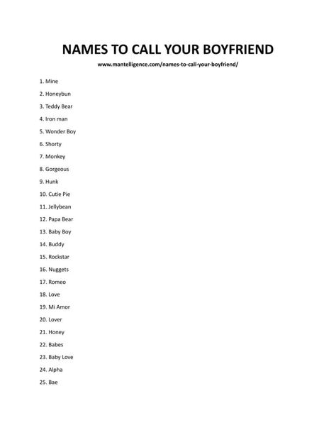 Downloadable and printable list of names Callsign For Boyfriend With Meaning, Aesthetic Call Sign For Couples, Random Nicknames For Boyfriend, Cute Names For Insta Id, Aesthetic Callsign For Couples, Cute Names For Couples, Bf Names Cute, Cute Couple Names For Him, One Word For Boyfriend