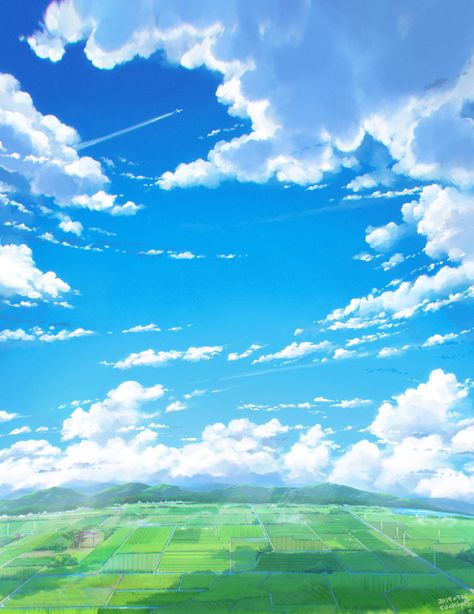 Anime Cloud Wallpaper, Cloud Wallpapers, Sky Backgrounds, Sky Digital, Best Wallpaper Hd, Sky Anime, Cloud Wallpaper, Best Wallpaper, Cloud Painting