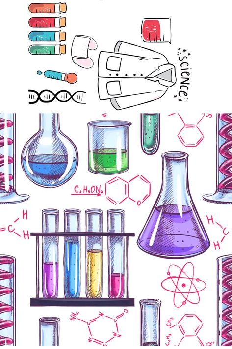 Biotechnology Art, Biochemistry Notes, Chemistry Projects, Frames Design Graphic, Chemistry Art, File Decoration Ideas, Chemistry Classroom, School Book Covers, Creative School Project Ideas