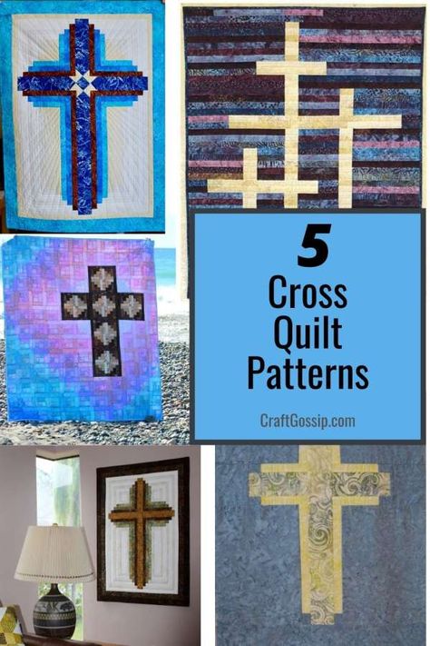 Cross Quilt Patterns Free, Cross Quilts Wall Hanging, Farmhouse Cross Quilt Pattern, Quilted Cross Wall Hanging Pattern, Quilted Cross Wall Hanging, Cross Quilt Block Patterns Free, Quilt Wall Hanging Ideas Free Pattern, Easter Quilts Patterns Free, Cross Patterns Printable