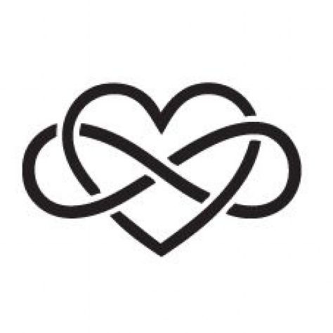 Celtic Infinity Heart Tattoo, Infinity Heart Tattoo With Initials, Infinity And Heart Tattoo Design, Heart With Infinity, Heart Infinity Symbol Tattoo, Infinity Symbol With Heart, Heart Symbol Tattoo, Heart And Infinity Tattoo, Heart Infinity Tattoo