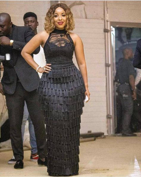 #AsoEbiBella Bae in Black 🖤 #JoselynDumas  in @shebybena  www.asoebibella.com Joselyn Dumas, Dresses African Fashion, Yousef Aljasmi, Aso Ebi Lace Styles, Dresses African, Afrikaanse Mode, African Wear Dresses, African Lace Dresses, Lace Chiffon