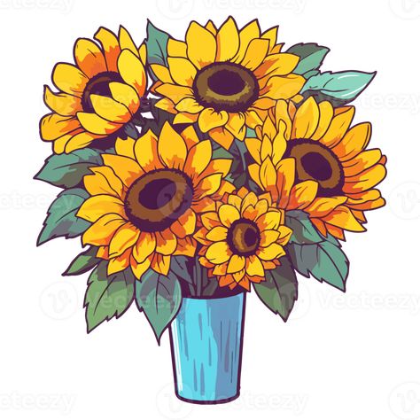 Sunflower bouquet modern pop art style, Sunflower illustration, simple creative design, . Sunflower Pop Art, Sunflower Illustration, Sunflower Bouquet, Illustration Simple, Sunflower Bouquets, Modern Pop Art, Pop Art Style, Sunflower Art, The Sunflower