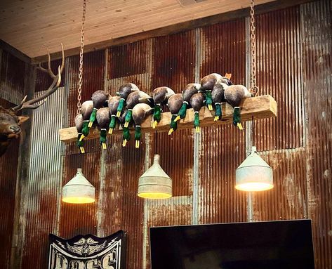 Turkey Taxidermy Ideas, Duck Mounts In Living Room, Bobcat Mounts, Hunting Room Design, Hunting Mounts, Duck Hunting Decor, Duck Mounts, Deer Mount Ideas, European Mounts