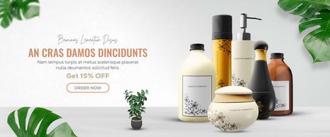 Web Banner Design on Behance Skincare Website Banner Design, Shampoo Banner Design, Website Banner Design Products, Product Banner Design Layout, Kitchen Banner Design, Skincare Banner Design, Behance Banner Design, Makeup Banner Design, Product Banner Design Ideas