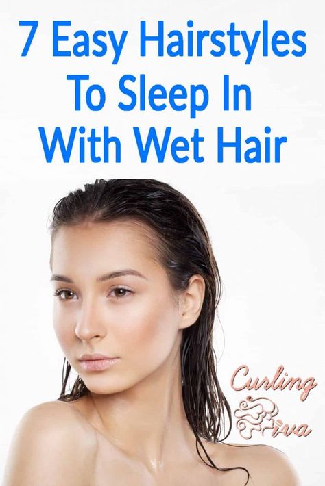 Do you like taking a shower at night? If you don't have time or energy to thoroughly dry your hair, here are some easy hairstyles to sleep in with wet hair. Braiding Hair At Night Sleep, Shower Hairstyles Wet Hair, How To Sleep On Wet Hair, Best Way To Put Your Hair Up At Night, Sleep With Wet Hair Curls, Things To Do With Wet Hair Overnight, How To Make Curls With Wet Hair, Hairstyles To Do On Wet Hair, Curling Wet Hair Overnight