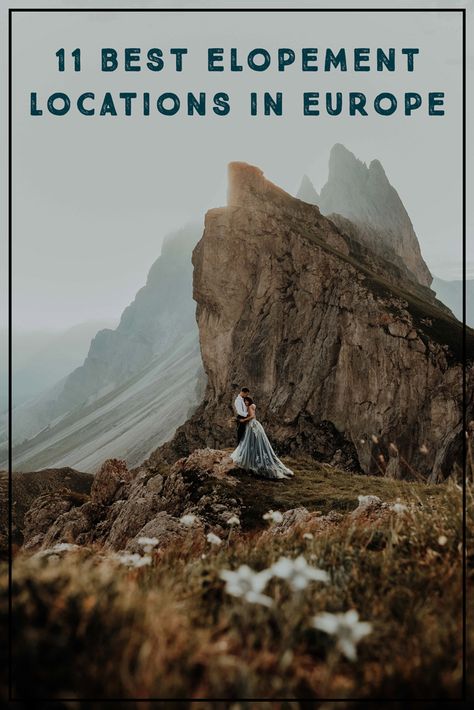 Elope In Portugal, Elopement Wedding Europe, European Elopement Ideas, Elope In France, Best Places To Elope World, Top Elopement Destinations, Most Beautiful Places To Elope, Eloping In Europe, European Elopement Destinations