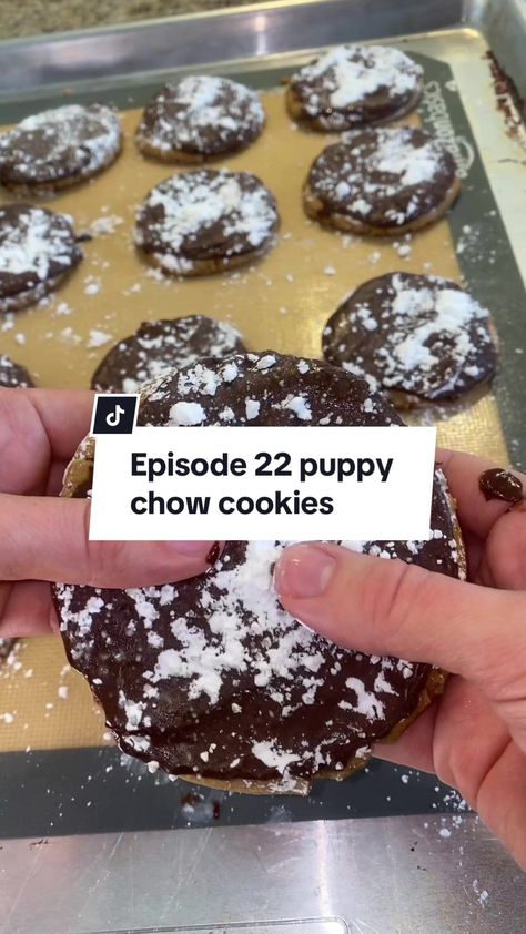 Sarah Marie on TikTok Puppy Chow Cookies, Pretzel Recipes, Small Cookies, Palm Of Hand, Sarah Marie, Puppy Chow Recipes, Pretzels Recipe, Sweet Treats Recipes, Treat Recipes