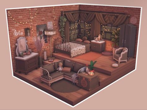 Sims 4 Living Room Ideas Apartment, Sims 4 Big Bedroom, Sims 4 House Inspiration Interior, Sims 4 Aesthetic Bedroom, Sims Room Ideas Bedrooms, Sims 4 Cozy Living Room, Sims Decor Ideas, Sims 4 Basement Ideas, Sims 4 Cozy Bedroom