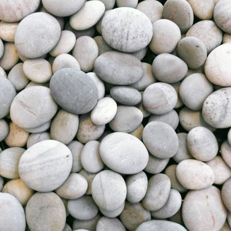 River Rocks | .:Vita Vino – wine barrel fire pits and furniture Barrel Fire Pit, Rock Floor, Rock And Stone, Outdoor Space Ideas, River Pebbles, River Rock Landscaping, Modern Fire Pit, Front Landscape, Gray Rock