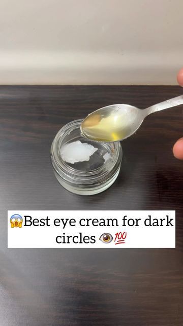 Anu 🌸Skincare,haircare on Instagram: "Best eye cream for dark circles 💯 Remove dark circles naturally in 7 days (100% results) Ingredients VitaminE pills- 2 Almond oil- 1tsp Coconut oil- 1tsp Vaseline- 1tsp . . Follow @anubeauty.tips for more ❤️ . . #darkcircles #darkcircle #darkcirclestreatment #darkcirclesundereyes #darkcirclesbegone #darkcirclesremedy #darkcirclesolution #darkcirclesundermyeyes #darkcirclescream #trending #viralreels #reels #reelsinstagram #reelitfeelit Disclaimer : Th Vaseline Dark Circles Under Eyes, How To Prevent Dark Circles, Diy Eye Cream For Dark Circles, Almond Oil For Dark Circles, Dark Circles Under The Eyes Remedies Natural Treatments, Hand Darkness Remove, Homemade Eye Cream For Dark Circles, Darkcircles Remedies Under Eyes, Under Eye Cream For Dark Circles